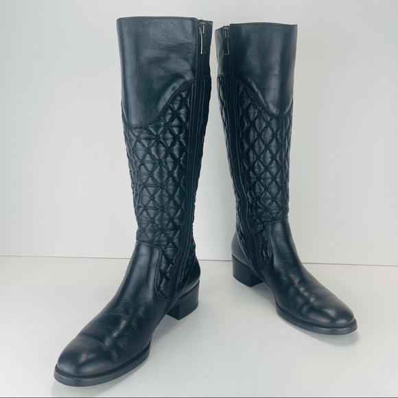 PAUL GREEN BLACK LUXURY LEATHER TALL BOOTS - Picture 2 of 16